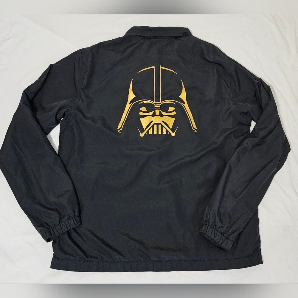 Star Wars x LRG Darth Vader Coach Jacket Black Streetwear Windbreaker - Picture 3 of 10